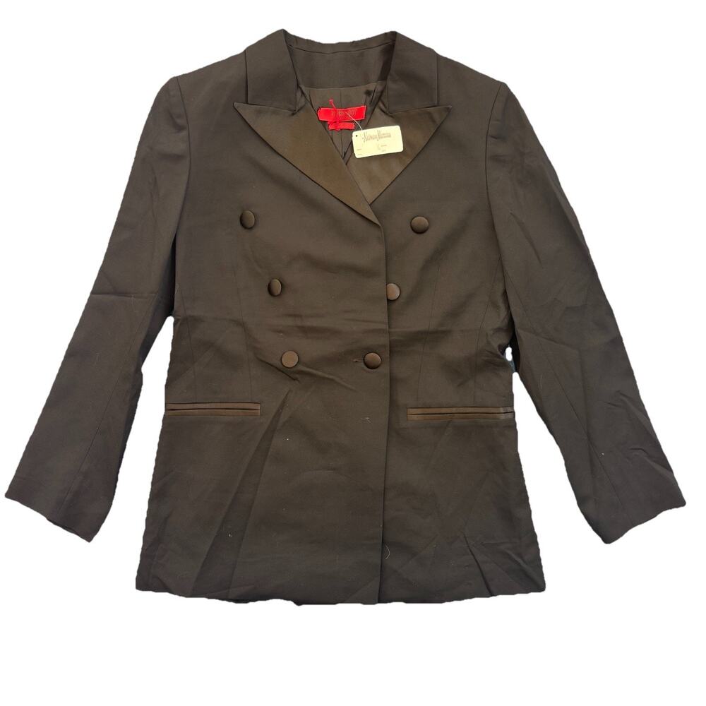 Didier Ludot VTG Black Double Breasted Blazer Women’s 10 NWT MSRP: $1,995